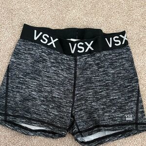 VSX Women's Charcoal and Black Athletic Shorts